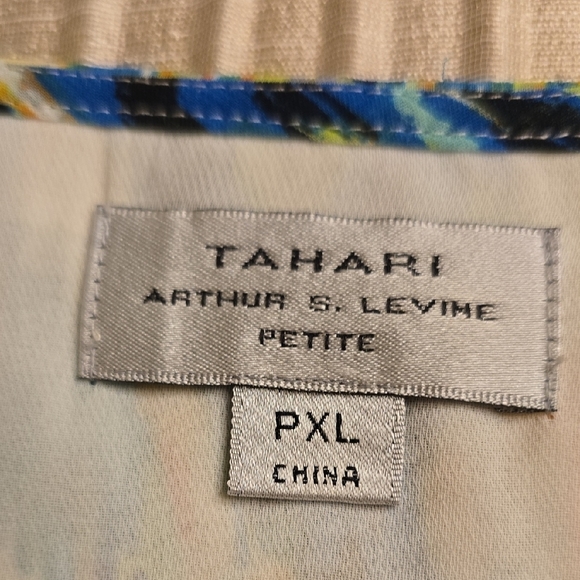 Tahari Women's Blouse Set - Black, Purple, Yellow - Picture 2 of 16